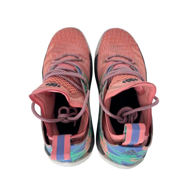 adidas Harden Vol.2 California Dreamin Sneakers Mens‎ 5.5 Orange Lace Up AP9843 main image 8